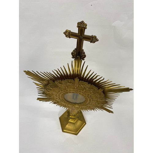 65 - Religious Altar/Centerpiece Monstrance, approx H30