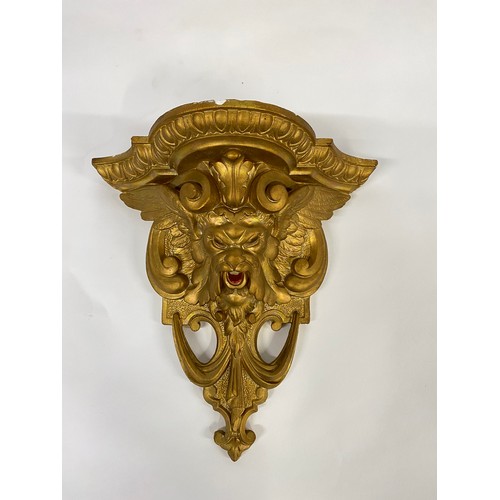 70 - Chinese Plasterwork Gargoyle sconce