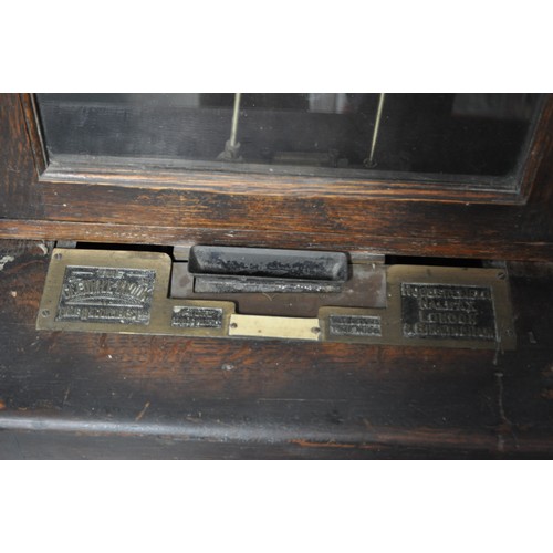 76 - The Gledhill Brook Time Recorders Ltd no. 23669. c 1928. Key for case and also key for mechanism pre... 