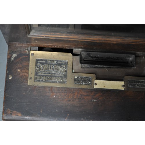 76 - The Gledhill Brook Time Recorders Ltd no. 23669. c 1928. Key for case and also key for mechanism pre... 