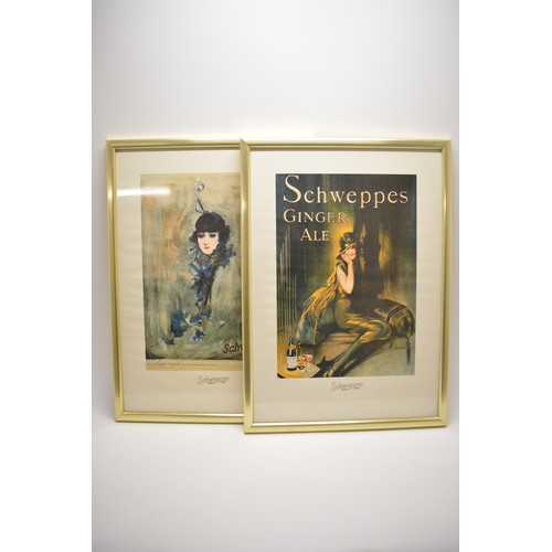 93 - x2 Schweppes prints in co-ordinating frames