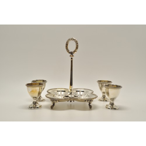 110 - Quality silver plate items predominately by Elkington, to include egg cups, coffee pot etc.
Antique ... 