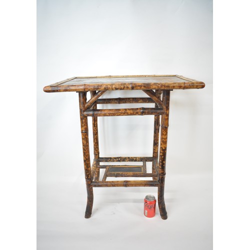 157 - Antique bamboo table approx 73 cms high A/F