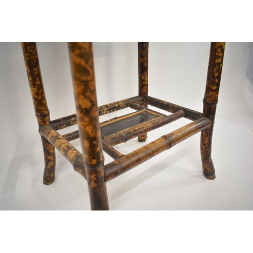 157 - Antique bamboo table approx 73 cms high A/F