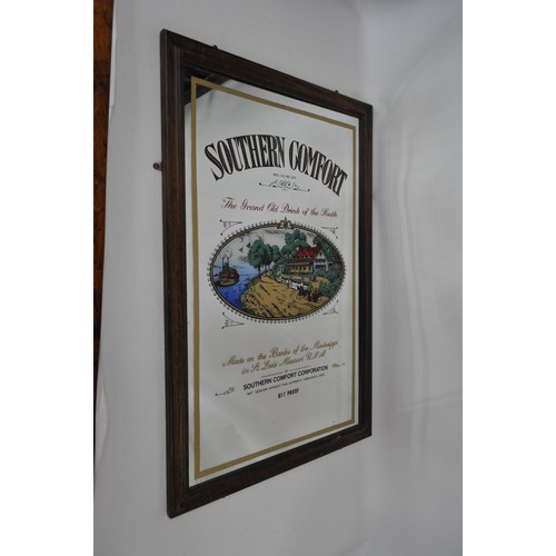 168 - Southern Comfort advertising Mirror together with Dewar's Special Whiskies Mirror