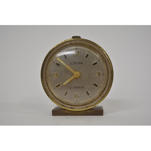 183 - German Goldbuhl musical clock together with Galerie Villette slatecraft Welsh mantle clock - West Ge... 