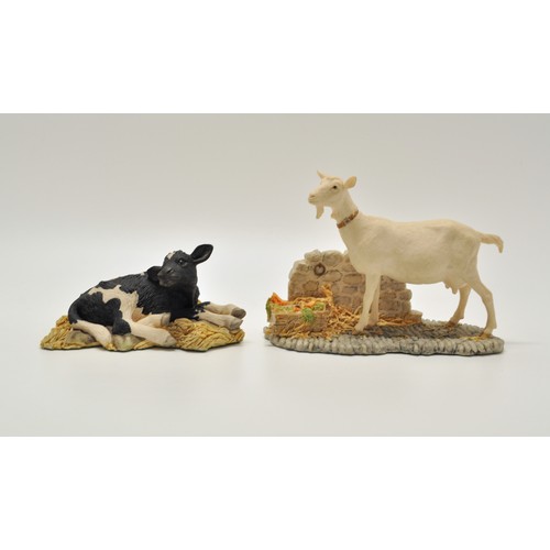 208 - Border Fine Art x5 resin models - One man and his dog, border collie figure and Jocks Pride, all sig... 