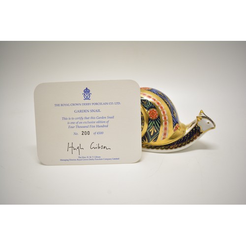 227 - Royal Crown Derby collection consisting of Farmyard Hen, 2003, signed, number 2133/5000, boxed toget... 