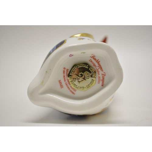 236 - x2 Royal Crown Derby Paperweights with gold stoppers - Nanny Goat has been signed to base, and a  Ro... 