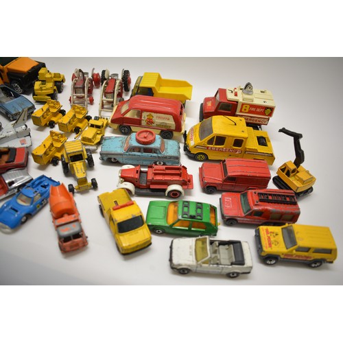 245 - Mixed collection of diecast models to include lego, corgi, matchbox etc, played with condition