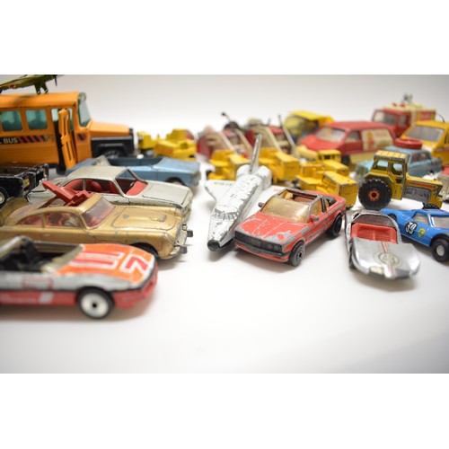 245 - Mixed collection of diecast models to include lego, corgi, matchbox etc, played with condition