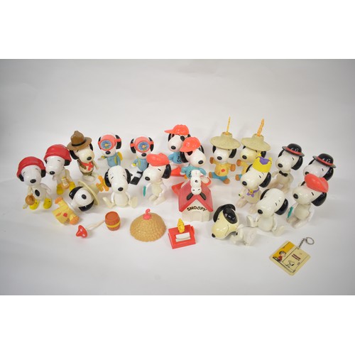 249 - A collection of Snoopy figures mainly McDonalds, interchangeable figures with a Bristol and 1970s We... 