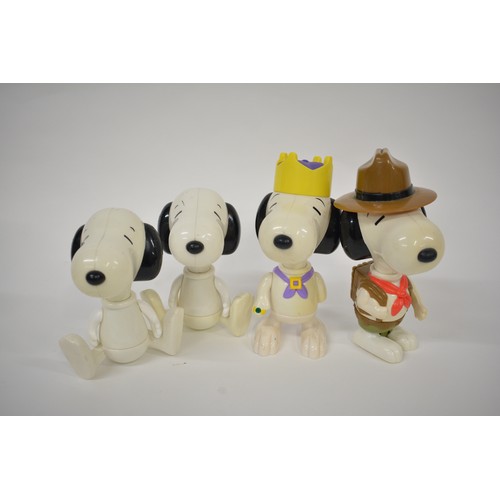 249 - A collection of Snoopy figures mainly McDonalds, interchangeable figures with a Bristol and 1970s We... 