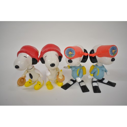 249 - A collection of Snoopy figures mainly McDonalds, interchangeable figures with a Bristol and 1970s We... 