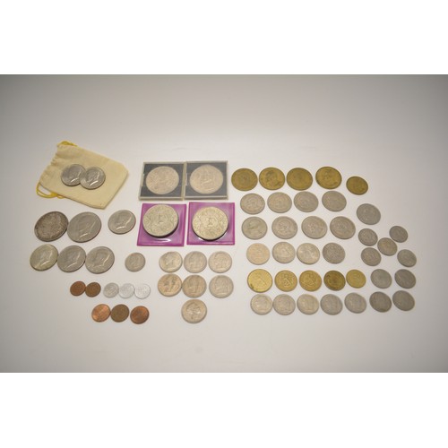 262 - Mixed US coins to include Morgan One Dollar and other coins. AF untested.