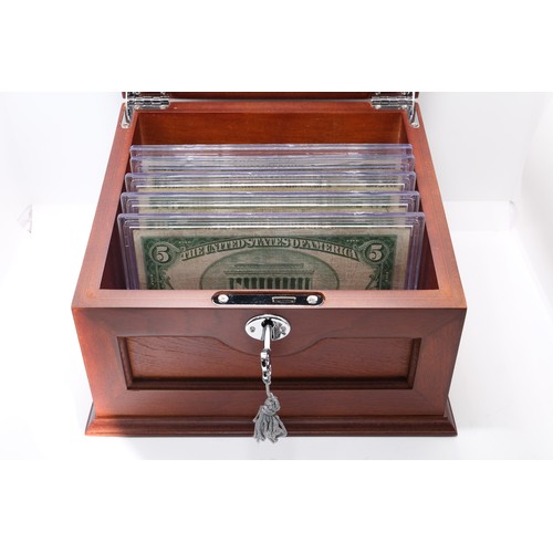 265 - PCS Stamps and Coins The Complete Denomination Set of 1929 Federal Reserve Bank Notes in a presentat... 