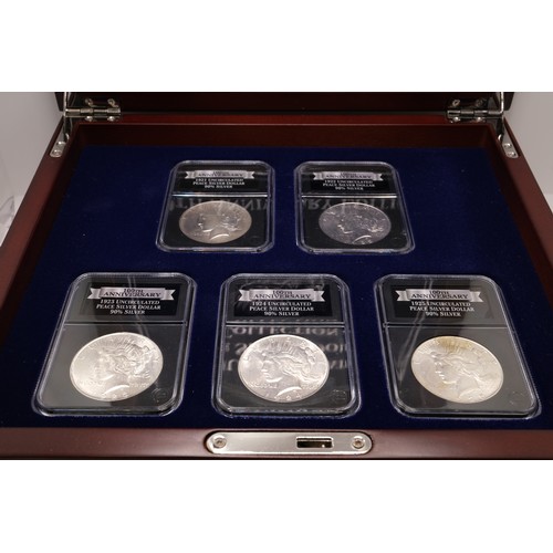 266 - The Uncirculated Peace Silver Dollar Collection 100th Anniversary Edition. A Special Edition collect... 