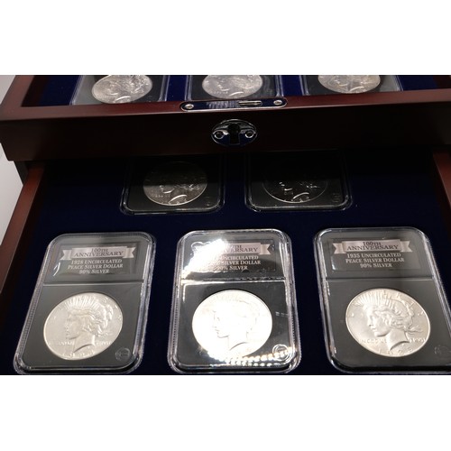 266 - The Uncirculated Peace Silver Dollar Collection 100th Anniversary Edition. A Special Edition collect... 