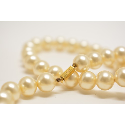 317 - Ciro pearl necklace, clasp marked 9ct Ciro, approx L16