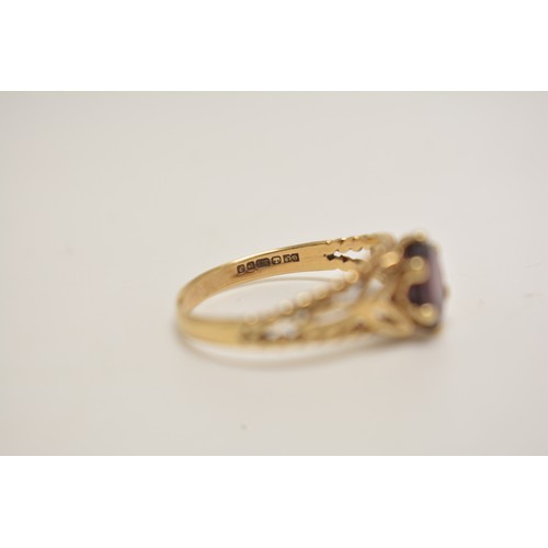 330 - 9ct yellow gold band with engraved star design pattern (4g) hallmarked London, together with 9ct yel... 