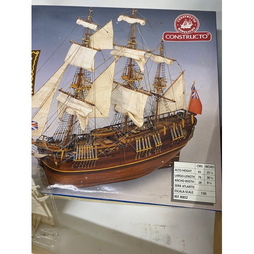 86D - x2 Boxed Construction Model sets of 'Sovereign of the Seas' and  'Endeavour'