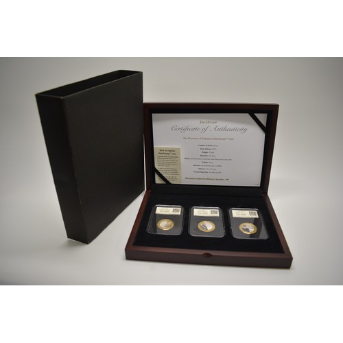 253 - The Discovery of Endurance DateStamp Issue, Jersey 2021, 925/1000 silver proof with 24ct gold plate ... 