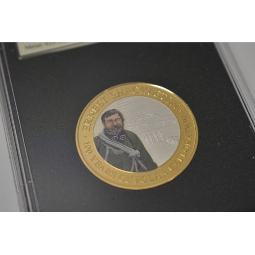 253 - The Discovery of Endurance DateStamp Issue, Jersey 2021, 925/1000 silver proof with 24ct gold plate ... 