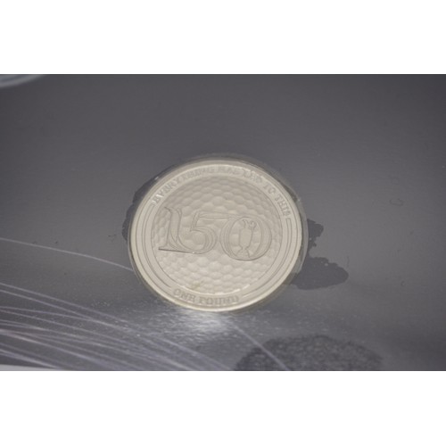 254 - x4 Westminster collection silver coin covers -  The 150th Open Gibraltar Silver Round £1 coin cover,... 