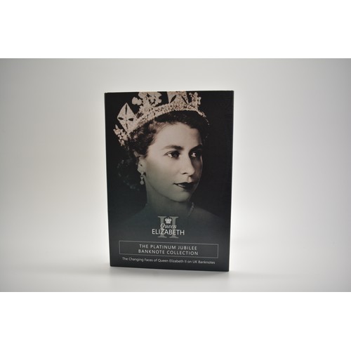 353 - x2 Queen Elizabeth II The Platinum Jubilee BankNote Collection, containing various platinum bank not... 