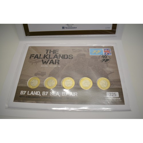 365 - x2 Westminster Collection- The Liberation of The Falklands Ultimate Coin Cover, The Falklands War 2 ... 