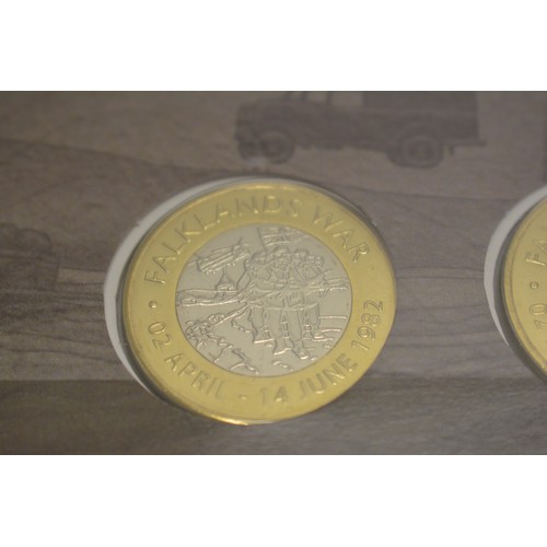 365 - x2 Westminster Collection- The Liberation of The Falklands Ultimate Coin Cover, The Falklands War 2 ... 