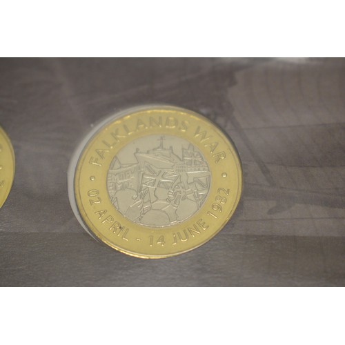 365 - x2 Westminster Collection- The Liberation of The Falklands Ultimate Coin Cover, The Falklands War 2 ... 