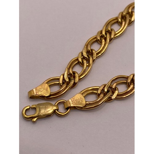 299C - 9ct yellow gold link bracelet, stamped 375 Italy, approx weight 3.85