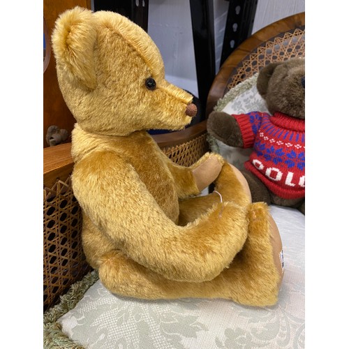 252A - Growler teddy bear together with one other Hugo Boss Bear with tag