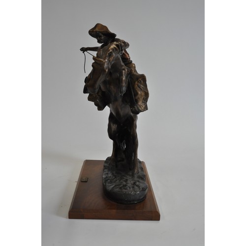 70 - Chesapeake Reproductions Incorporated, ' Bronco Buster', after Frederick Remington, approx H16