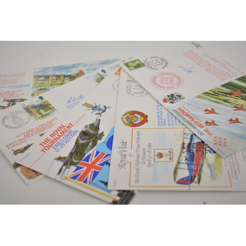 97 - First Day Covers (etc) in excess of 140 including signed Red Arrows Display Team cover