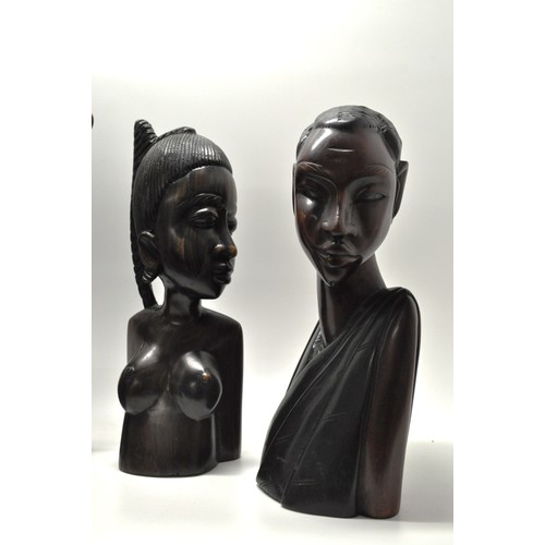 101 - Group of African/Indonesian/Chinese, including Deity, to include some hardwood carved items