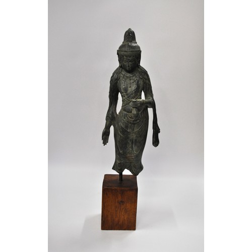 102 - Large bronze Deity Guan Yin also known as Avolokhesattva, Goddess of mercy and considered to be the ... 