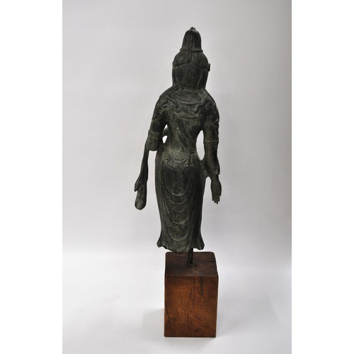 102 - Large bronze Deity Guan Yin also known as Avolokhesattva, Goddess of mercy and considered to be the ... 