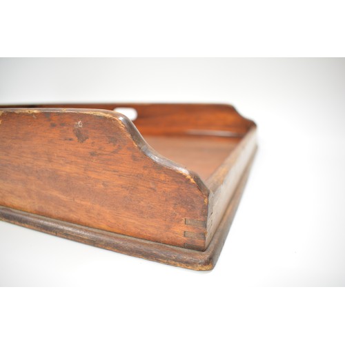 110 - Antique wooden Butlers Tray