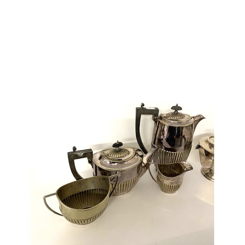 46 - Vintage Viners of Sheffield coffee and tea set, together with one other Alexander Clark coffee/tea s... 