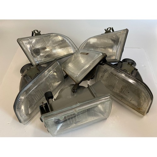 241 - x6 various headlights including Valeo (Fiesta, Nissan etc.)