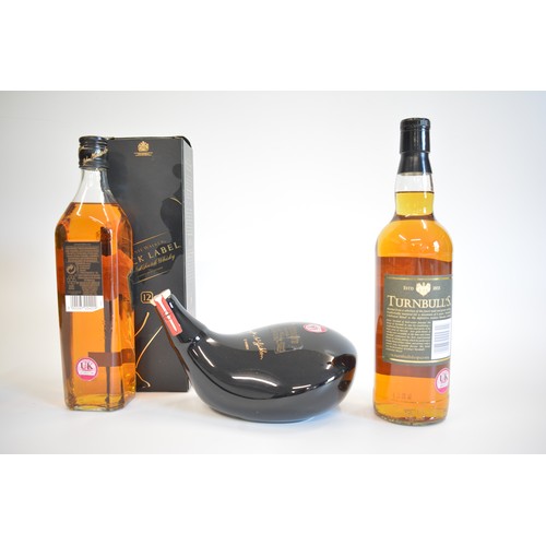 9 - One bt. Turnbull's Celebrated Blend aged 8 years, 70cl, 40%. One boxed Johnnie Walker 12-year Black ... 