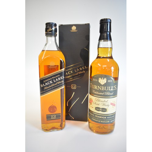 9 - One bt. Turnbull's Celebrated Blend aged 8 years, 70cl, 40%. One boxed Johnnie Walker 12-year Black ... 