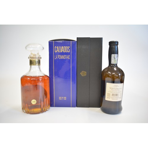 11 - One Boxed bt. La pommeraie Calvados, 700ml. 40%. One Boxed bt. Courvoisier V.S Cognac, 70cl, 40%,199... 