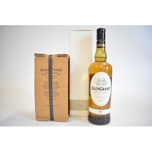 12 - One Boxed bt. GlenrothesSpeyside malt, 700ml, 43%, 1992. One Boxed bt Glen Grant aged 10 years, 70cl... 