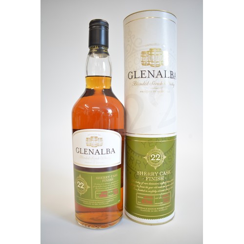 15 - One Tubed bt. Glenalba 22-year-old Sherry Cask Finish, 70cl 40%. One bt. Lagavulin 16 years, 70cl, 4... 