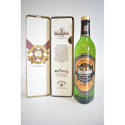 19 - One Tubed bt. Glenmorangie 10 years old, 1990s. One Tin bt. Glenfiddich Clans of the Highlands Clan ... 