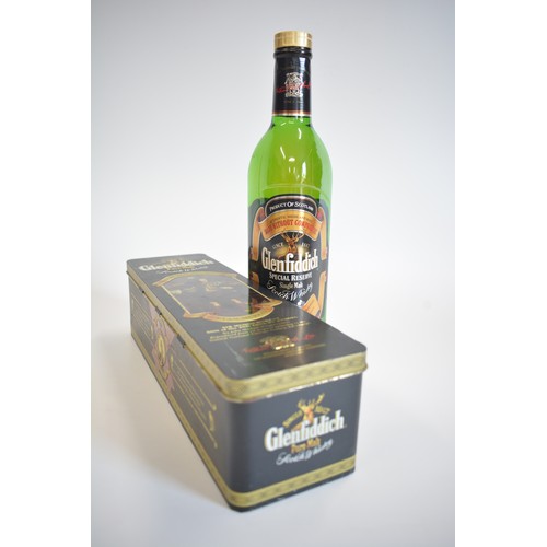 19 - One Tubed bt. Glenmorangie 10 years old, 1990s. One Tin bt. Glenfiddich Clans of the Highlands Clan ... 