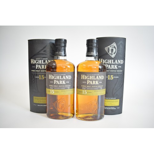 133 - Two Tubed Highland Park Single Malt aged 15 years old.